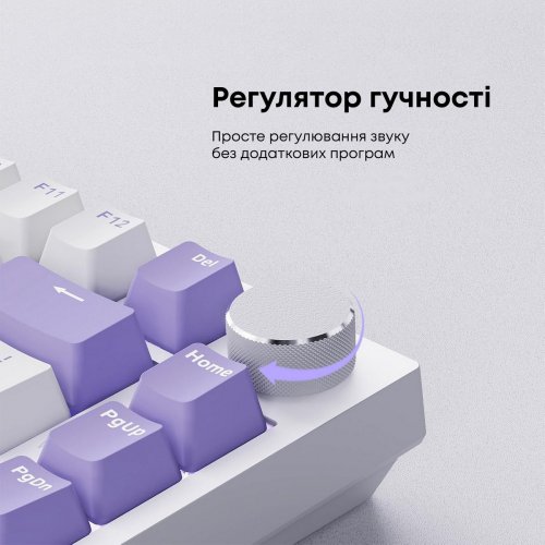 Клавиатура Ajazz AK820 RGB Sea Salt Switch (AK820-SS-PWB) White купить в Украине: Киев, Днепр, Харьков, Одесса  | Низкая цена, отзывы, характеристики от TELEMART фото