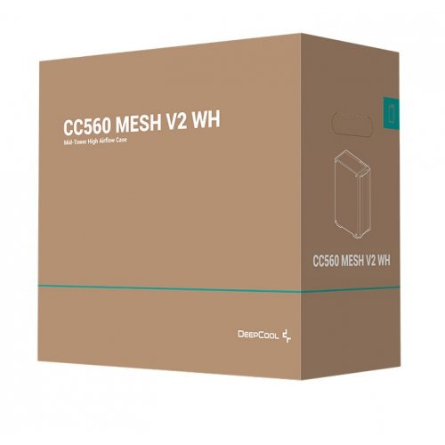 Корпус Deepcool CC560 Mesh V2 Tempered Glass без БП (R-CC560-WHAMA4-G-2) White (Восстановлено продавцом, 870362) купить в Украине: Киев, Днепр, Харьков, Одесса  | Проверка совместимости, низкая цена, отзывы, характеристики от TELEMART фото