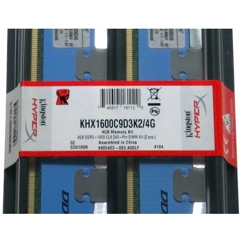 Продать ОЗУ Kingston DDR3 4GB (2x2GB) 1600MHz HyperX FURY (KHX1600C9D3K2/4G) по Trade-In интернет-магазине Телемарт - Киев, Днепр, Украина фото