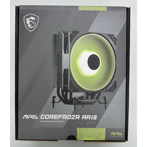 Кулер MSI MAG COREFROZR AA13 Black (Стан нового, 870390) купити в Україні: Київ, Львів, Хмельницький, Тернопіль, Івано-Франківськ | Перевірка сумісності, низька ціна, відгуки, характеристики від TELEMART фото