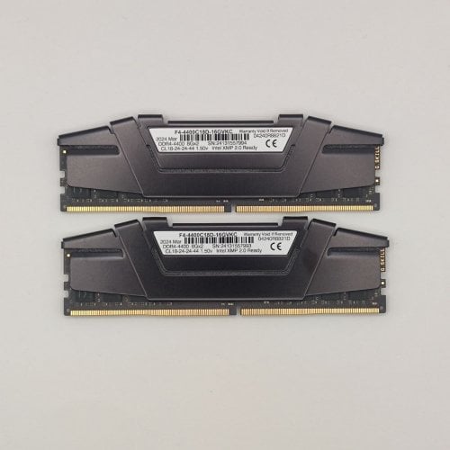 ОЗУ G.Skill DDR4 16GB (2x8GB) 4400Mhz Ripjaws V Black (F4-4400C18D-16GVKC) (Восстановлено продавцом, 870397) купить в Украине | Telemart фото