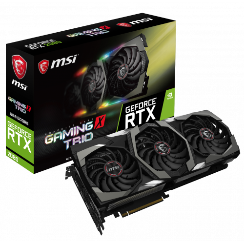 Фото Видеокарта MSI GeForce RTX 2080 Gaming X TRIO 8192MB (RTX 2080 GAMING X TRIO)