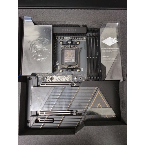 Уцінка материнська плата MSI MEG X870E GODLIKE X EDITION (sAM5, AMD X870E) (Сліди використання, 870482) купити в Україні: Київ, Львів, Хмельницький, Тернопіль, Івано-Франківськ | Перевірка сумісності, низька ціна, відгуки, характеристики від TELEMART фото