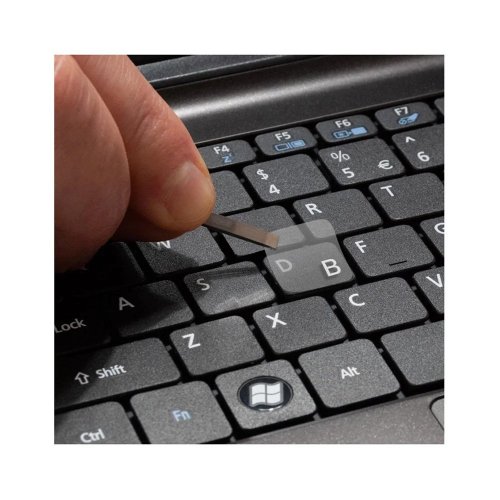 Наклейка на клавиатуру ColorWay Keyboard Stickers (CW-BNW) Transparent/White купить в Украине: Киев, Днепр, Харьков, Одесса  | Низкая цена, отзывы, характеристики от TELEMART фото