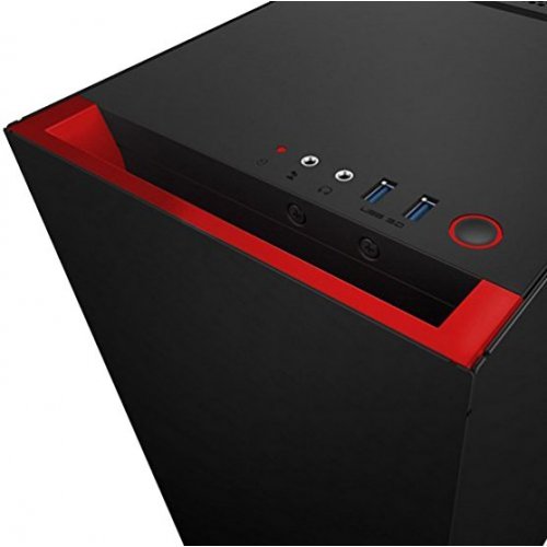 Корпус NZXT S340 (CA-S340MB-GR) Black/Red (Восстановлено продавцом, 870507) купить в Украине: Киев, Днепр, Харьков, Одесса  | Проверка совместимости, низкая цена, отзывы, характеристики от TELEMART фото