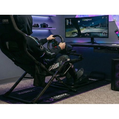 Коврик для пола Lorgar RX1FM Sim Racing (LRG-RX1FM) Black/Purple купить в Украине: Киев, Днепр, Харьков, Одесса  | Низкая цена, отзывы, характеристики от TELEMART фото