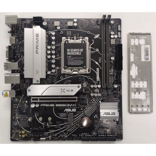 Материнская плата Asus PRIME B650M-K (sAM5, AMD B650) (Восстановлено продавцом, 870571) купить в Украине: Киев, Днепр, Харьков, Одесса  | Проверка совместимости, низкая цена, отзывы, характеристики от TELEMART фото