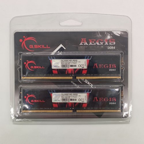 Озу G.Skill DDR4 16GB (2x8GB) 3200Mhz Aegis (F4-3200C16D-16GIS) (Восстановлено продавцом, 870584) купить в Украине: Киев, Днепр, Харьков, Одесса  | Проверка совместимости, низкая цена, отзывы, характеристики от TELEMART фото