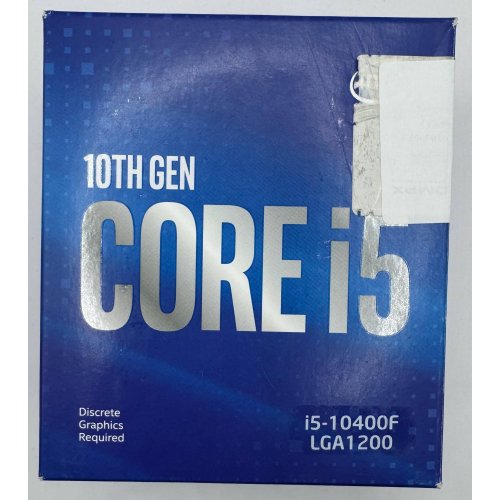 Процесор Intel Core i5-10400F 2.9(4.3)GHz s1200 Box (BX8070110400F) (Відновлено продавцем, 871006) купити в Україні: Київ, Львів, Хмельницький, Тернопіль, Івано-Франківськ | Перевірка сумісності, низька ціна, відгуки, характеристики від TELEMART фото