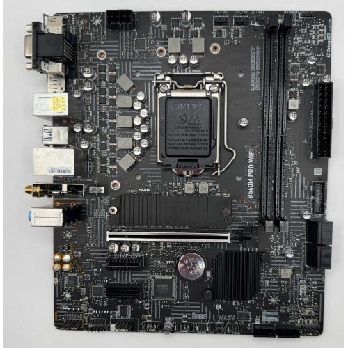 Материнская плата MSI B560M PRO WIFI (s1200, Intel B560) (Восстановлено продавцом, 871011) купить в Украине: Киев, Днепр, Харьков, Одесса  | Проверка совместимости, низкая цена, отзывы, характеристики от TELEMART фото
