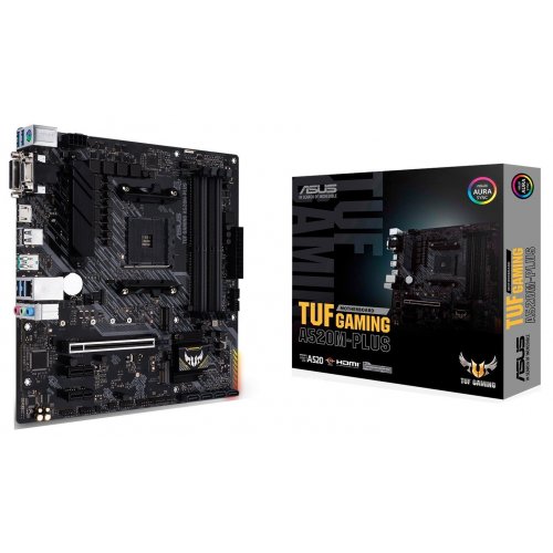 Материнская плата Asus TUF GAMING A520M-PLUS (sAM4, AMD A520) (Восстановлено продавцом, 871023) купить в Украине: Киев, Днепр, Харьков, Одесса  | Проверка совместимости, низкая цена, отзывы, характеристики от TELEMART фото