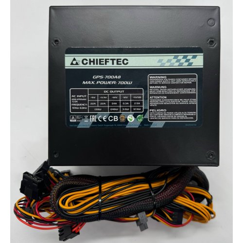 Блок питания CHIEFTEC Smart 700W (GPS-700A8) (Восстановлено продавцом, 871063) купить в Украине: Киев, Днепр, Харьков, Одесса  | Проверка совместимости, низкая цена, отзывы, характеристики от TELEMART фото