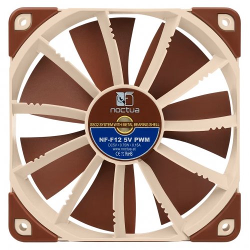 Кулер для корпуса Noctua NF-F12 5V PWM купить в Украине: Киев, Днепр, Харьков, Одесса  | Проверка совместимости, низкая цена, отзывы, характеристики от TELEMART фото