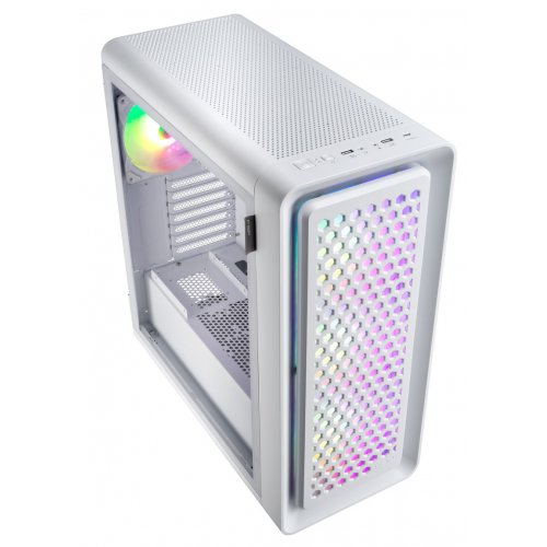 Корпус FSP CUT593A Tempered Glass без БП (CUT593AW) White купить в Украине: Киев, Днепр, Харьков, Одесса  | Проверка совместимости, низкая цена, отзывы, характеристики от TELEMART фото