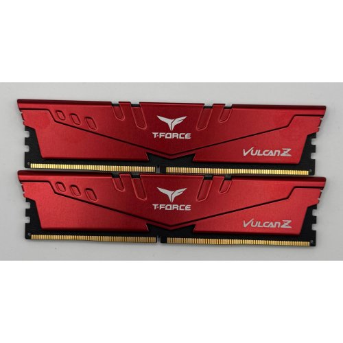 Озу Team DDR4 16GB (2x8GB) 3200Mhz T-Force Vulcan Z Red (TLZRD416G3200HC16CDC01) (Восстановлено продавцом, 871238) купить в Украине: Киев, Днепр, Харьков, Одесса  | Проверка совместимости, низкая цена, отзывы, характеристики от TELEMART фото