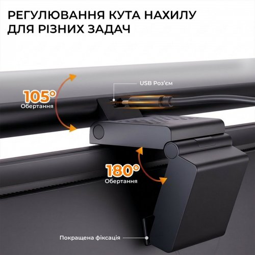 Лампа для монитора OfficePro SL121 Black купить в Украине: Киев, Днепр, Харьков, Одесса  | Низкая цена, отзывы, характеристики от TELEMART фото