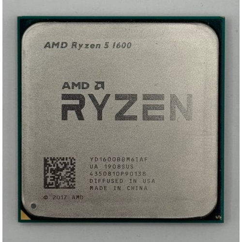 Процессор AMD Ryzen 5 1600 3.2(3.6)GHz sAM4 Tray (YD1600BBAEMPK) (Восстановлено продавцом, 871284) купить в Украине: Киев, Днепр, Харьков, Одесса  | Проверка совместимости, низкая цена, отзывы, характеристики от TELEMART фото