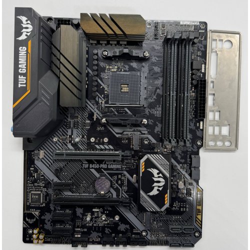 Материнская плата Asus TUF B450-PRO GAMING (sAM4, AMD B450) (Восстановлено продавцом, 871300) купить в Украине: Киев, Днепр, Харьков, Одесса  | Проверка совместимости, низкая цена, отзывы, характеристики от TELEMART фото