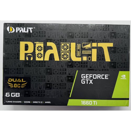 Видеокарта Palit GeForce GTX 1660 Ti Dual OC 6144MB (NE6166TS18J9-1160C) (Восстановлено продавцом, 871311) купить в Украине: Киев, Днепр, Харьков, Одесса  | Проверка совместимости, низкая цена, отзывы, характеристики от TELEMART фото