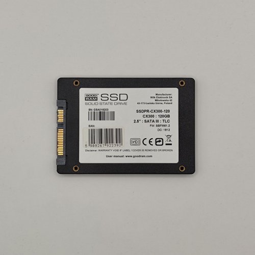 Ssd-диск GoodRAM CX300 120GB 2.5'' (SSDPR-CX300-120) (Восстановлено продавцом, 871345) купить в Украине: Киев, Днепр, Харьков, Одесса  | Проверка совместимости, низкая цена, отзывы, характеристики от TELEMART фото