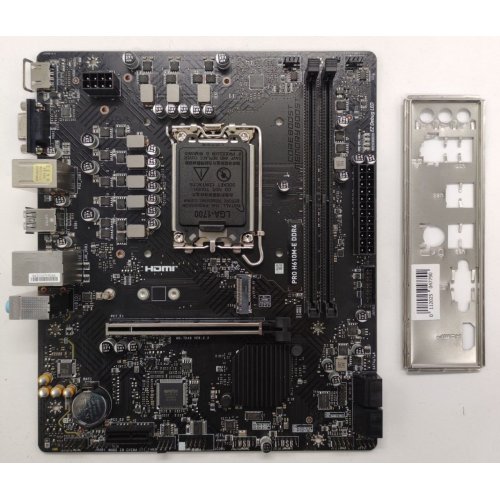 Материнская плата MSI PRO H610M-E DDR4 (s1700, Intel H610) (Восстановлено продавцом, 871359) купить в Украине: Киев, Днепр, Харьков, Одесса  | Проверка совместимости, низкая цена, отзывы, характеристики от TELEMART фото