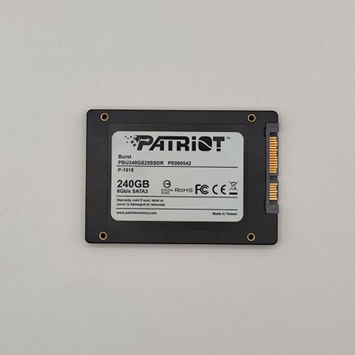 Ssd-диск Patriot Burst 240GB TLC 2.5'' (PBU240GS25SSDR) (Відновлено продавцем, 871362) купити в Україні: Київ, Львів, Хмельницький, Тернопіль, Івано-Франківськ | Перевірка сумісності, низька ціна, відгуки, характеристики від TELEMART фото