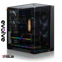 Компьютер EVOLVE UltraPart Vision Pro (EVUP-VSNR980X3DN508-D532S1TBK) Black / AMD Ryzen 7 9800X3D (4.7–5.2 ГГц), 8 ядер / NVIDIA GeForce RTX 5080 / 32 ГБ (DDR5) / 1024 ГБ (SSD)