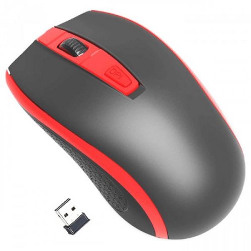 Купити Миша Gembird MUSW-107-R Black/Red - ціна в Києві, Львові, Вінниці, Хмельницькому, Франківську, Україні | інтернет-магазин TELEMART.UA фото