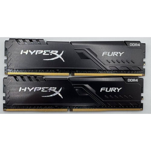 Озп HyperX DDR4 16GB (2x8GB) 3200Mhz Fury Black (HX432C16FB3K2/16) (Відновлено продавцем, 871474) купити в Україні: Київ, Львів, Хмельницький, Тернопіль, Івано-Франківськ | Перевірка сумісності, низька ціна, відгуки, характеристики від TELEMART фото