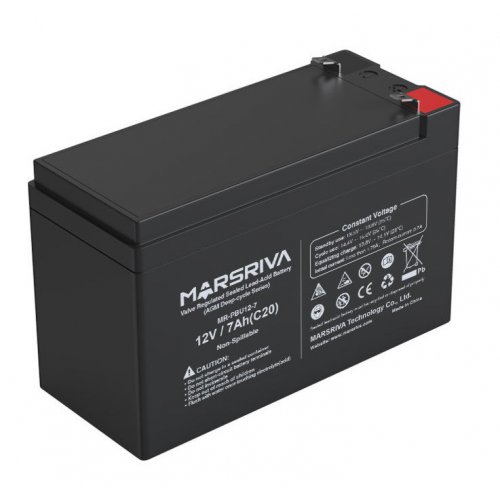 Аккумуляторная батарея Marsriva 12V 7Ah (MR-PBU12-7) купить в Украине: Киев, Днепр, Харьков, Одесса  | Низкая цена, отзывы, характеристики от TELEMART фото