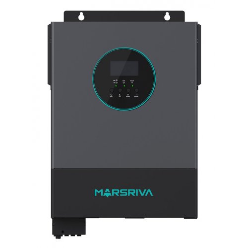 Гібридний сонячний інвертор Marsriva 24V 4200W (MR-SPH4200 TWIN) купити в Україні: Київ, Львів, Хмельницький, Тернопіль, Івано-Франківськ | Низька ціна, відгуки, характеристики від TELEMART фото