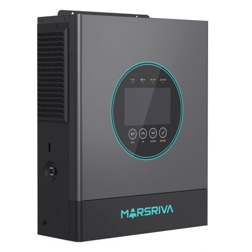 Гібридний сонячний інвертор Marsriva 48V 6500W (MR-SPF6.5K-LP1-TL20E) купити в Україні: Київ, Львів, Хмельницький, Тернопіль, Івано-Франківськ | Низька ціна, відгуки, характеристики від TELEMART фото