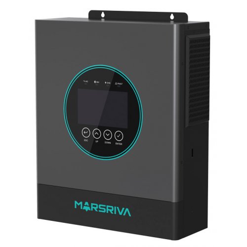 Гібридний сонячний інвертор Marsriva 48V 6500W (MR-SPF6.5K-LP1-TL20E) купити в Україні: Київ, Львів, Хмельницький, Тернопіль, Івано-Франківськ | Низька ціна, відгуки, характеристики від TELEMART фото