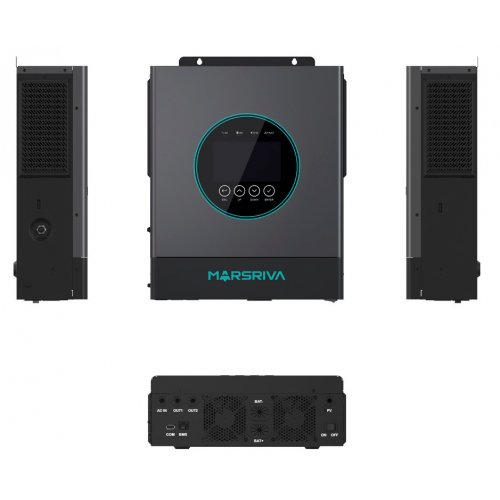 Гібридний сонячний інвертор Marsriva 48V 6500W (MR-SPF6.5K-LP1-TL20E) купити в Україні: Київ, Львів, Хмельницький, Тернопіль, Івано-Франківськ | Низька ціна, відгуки, характеристики від TELEMART фото