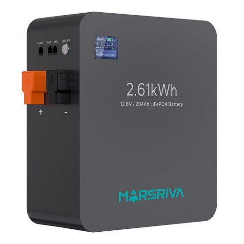 Аккумуляторная батарея Marsriva LiFePO4 12.8V 204Ah 2.61kWh (MR-LFP12-200-WMD) купить в Украине: Киев, Днепр, Харьков, Одесса  | Низкая цена, отзывы, характеристики от TELEMART фото
