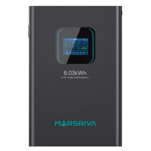 Аккумуляторная батарея Marsriva LiFePO4 25.6V 314Ah 8.03kWh (MR-LBP24-314-WMT) купить в Украине: Киев, Днепр, Харьков, Одесса  | Низкая цена, отзывы, характеристики от TELEMART фото