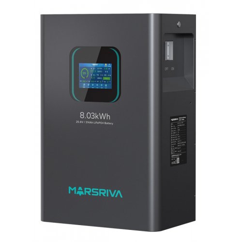 Аккумуляторная батарея Marsriva LiFePO4 25.6V 314Ah 8.03kWh (MR-LBP24-314-WMT) купить в Украине: Киев, Днепр, Харьков, Одесса  | Низкая цена, отзывы, характеристики от TELEMART фото