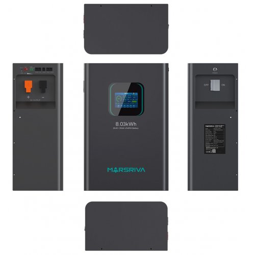 Аккумуляторная батарея Marsriva LiFePO4 25.6V 314Ah 8.03kWh (MR-LBP24-314-WMT) купить в Украине: Киев, Днепр, Харьков, Одесса  | Низкая цена, отзывы, характеристики от TELEMART фото