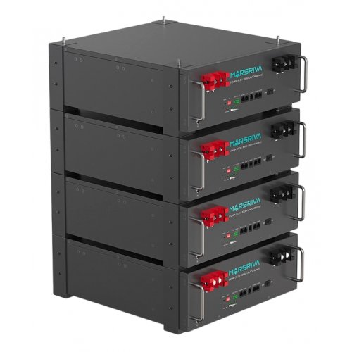 Аккумуляторная батарея Marsriva LiFePO4 51.2V 100Ah 5.12kWh (MR-LFP5.12-LRT) купить в Украине: Киев, Днепр, Харьков, Одесса  | Низкая цена, отзывы, характеристики от TELEMART фото