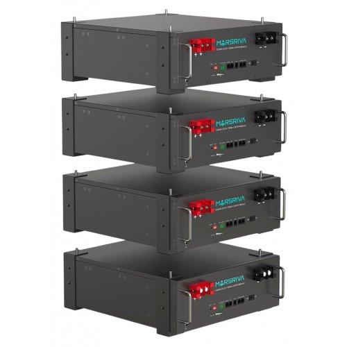 Аккумуляторная батарея Marsriva LiFePO4 51.2V 100Ah 5.12kWh (MR-LFP5.12-LRT) купить в Украине: Киев, Днепр, Харьков, Одесса  | Низкая цена, отзывы, характеристики от TELEMART фото