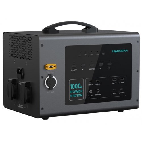 Зарядна станція Marsriva MP10 V2 1000W 1176Wh купити в Україні: Київ, Львів, Хмельницький, Тернопіль, Івано-Франківськ | Низька ціна, відгуки, характеристики від TELEMART фото