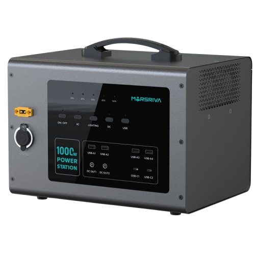 Зарядна станція Marsriva MP10 V2 1000W 1176Wh купити в Україні: Київ, Львів, Хмельницький, Тернопіль, Івано-Франківськ | Низька ціна, відгуки, характеристики від TELEMART фото