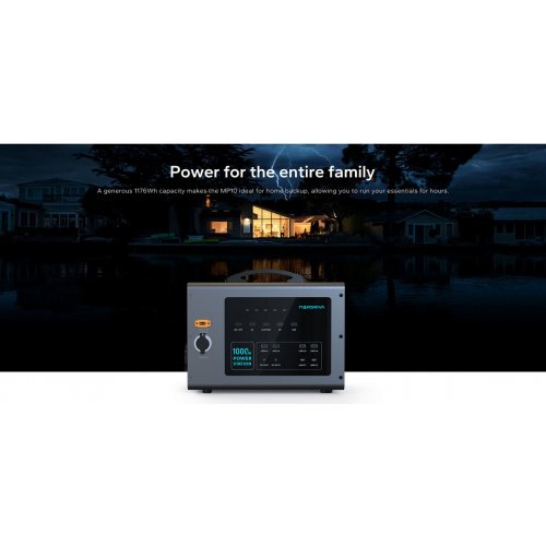 Зарядна станція Marsriva MP10 V2 1000W 1176Wh купити в Україні: Київ, Львів, Хмельницький, Тернопіль, Івано-Франківськ | Низька ціна, відгуки, характеристики від TELEMART фото