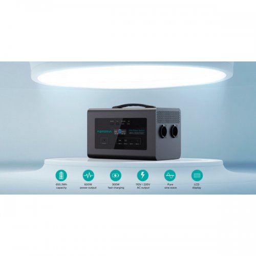 Зарядна станція Marsriva MP6 Pro V2 600W 627.2Wh купити в Україні: Київ, Львів, Хмельницький, Тернопіль, Івано-Франківськ | Низька ціна, відгуки, характеристики від TELEMART фото