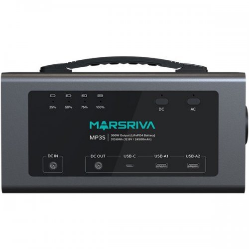 Зарядна станція Marsriva MP3S V2 300W 313.6Wh купити в Україні: Київ, Львів, Хмельницький, Тернопіль, Івано-Франківськ | Низька ціна, відгуки, характеристики від TELEMART фото