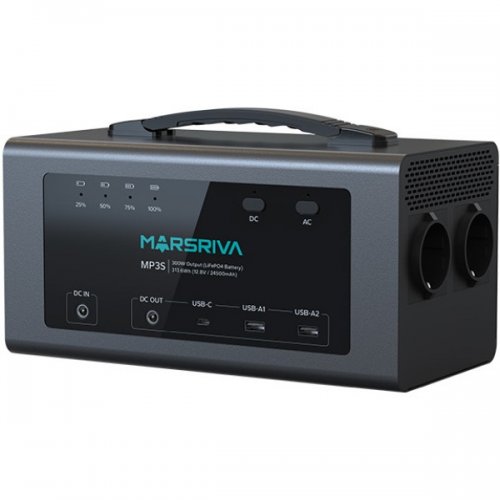 Зарядна станція Marsriva MP3S V2 300W 313.6Wh купити в Україні: Київ, Львів, Хмельницький, Тернопіль, Івано-Франківськ | Низька ціна, відгуки, характеристики від TELEMART фото