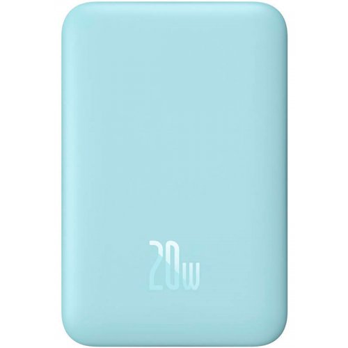 Powerbank Baseus Wireless Magnetic Mini 10000mAh 20W (P10022100312-00) Blue купить в Украине: Киев, Днепр, Харьков, Одесса  | Низкая цена, отзывы, характеристики от TELEMART фото