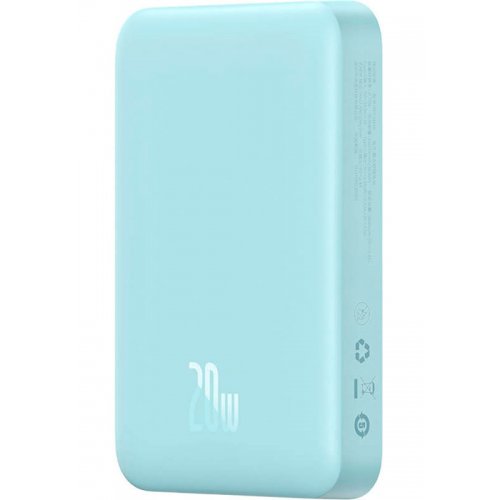 Powerbank Baseus Wireless Magnetic Mini 10000mAh 20W (P10022100312-00) Blue купить в Украине: Киев, Днепр, Харьков, Одесса  | Низкая цена, отзывы, характеристики от TELEMART фото