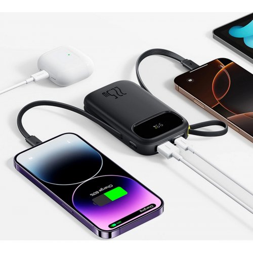 Powerbank Baseus EnerFill FC31 10000mAh 22.5W (P10082106123-00) Black купить в Украине: Киев, Днепр, Харьков, Одесса  | Низкая цена, отзывы, характеристики от TELEMART фото