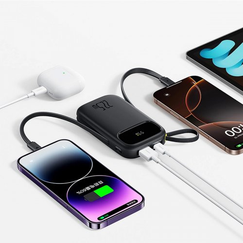 Powerbank Baseus EnerFill FC31 Digital 20000mAh 22.5W (P10082107123-00) Cosmic Black купити в Україні: Київ, Львів, Хмельницький, Тернопіль, Івано-Франківськ | Низька ціна, відгуки, характеристики від TELEMART фото